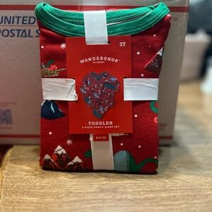 Wondershop Toddler Holiday Pajama Set - Red
